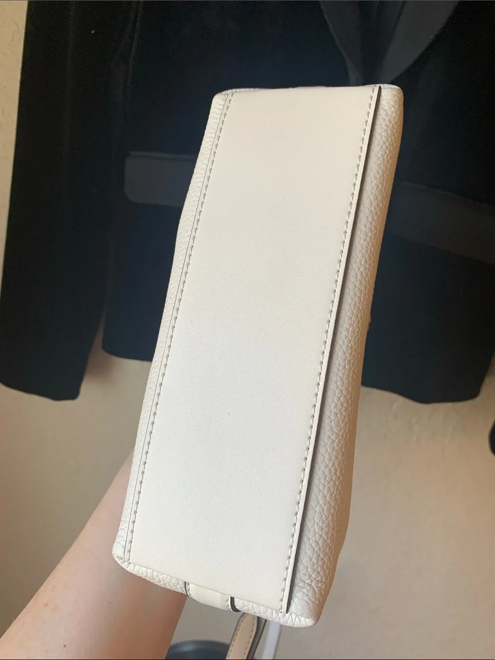 Michael Kors Ember Small Women Leather Messenger Shoulder Handbag Optic White